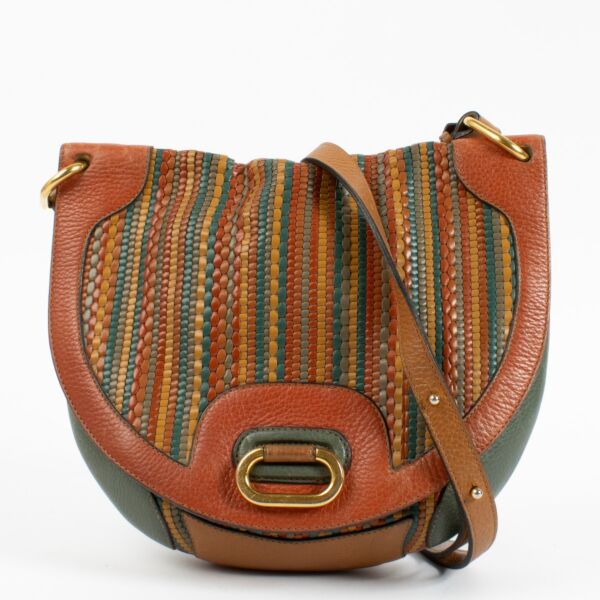 Delvaux Multicolor Toile De Cuir Crossbody Bag