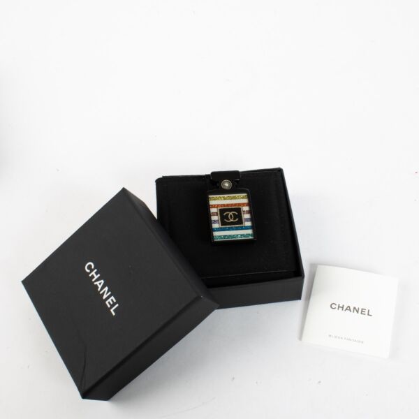 Chanel 19C Rainbow Perfume Bottle Brooch