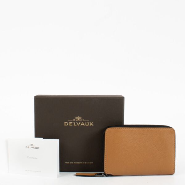 Delvaux Bicolore Vegetal/Black Sellier Monsieur Wallet