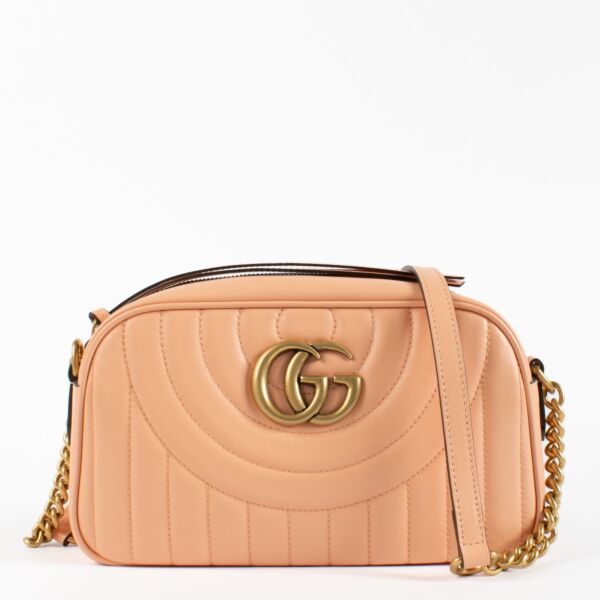 Gucci Pink GG Marmont Camera Bag