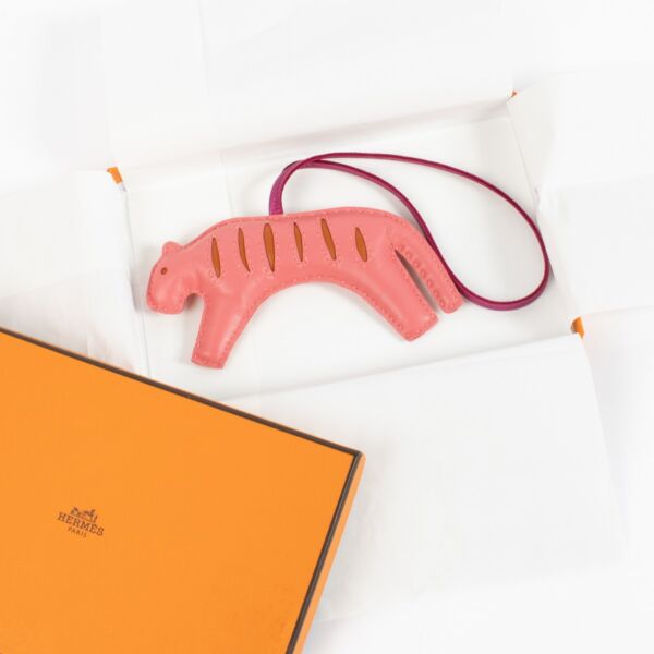 Hermes Rose Azalee Rooroo Tiger Charm