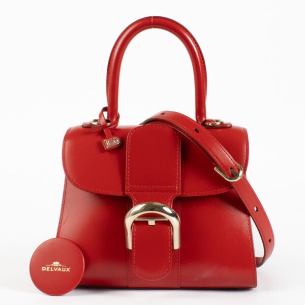 Delvaux Lipstick Box Calf Brillant Mini Bag