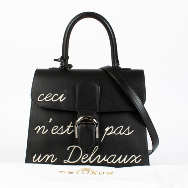 Delvaux Black Brillant L'Humour MM Bag