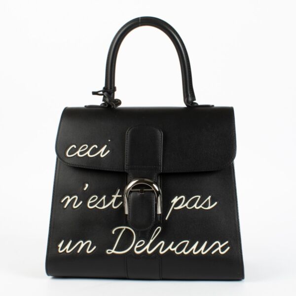 Authentic preloved Delvaux Black Brillant L'Humour MM Bag on labellov.com