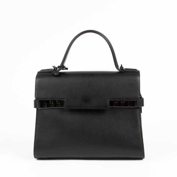 Shop this 100% authentic Delvaux Black Supple Calf Tempête MM Bag at Labellov.com