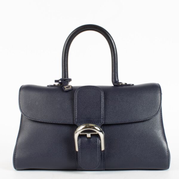 Authentic Second Hand Delvaux Blue Rodeo Calf Brillant East/West Mini on Labellov.com