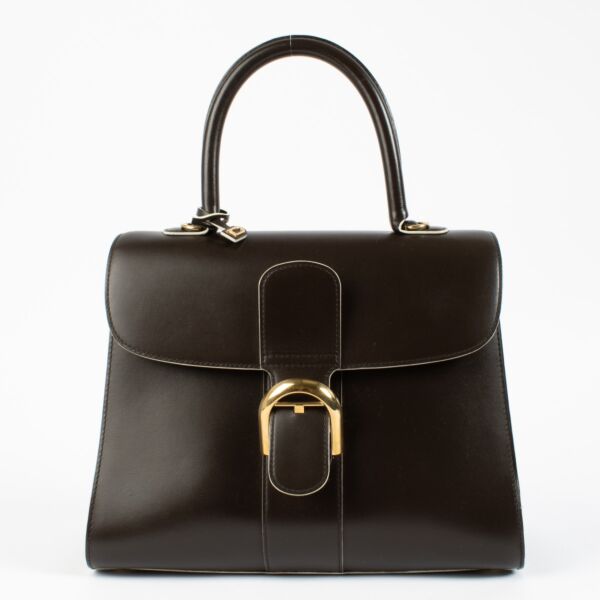 shop 100% authentic second hand Delvaux Ebene Box Calf Brillant MM on Labellov.com