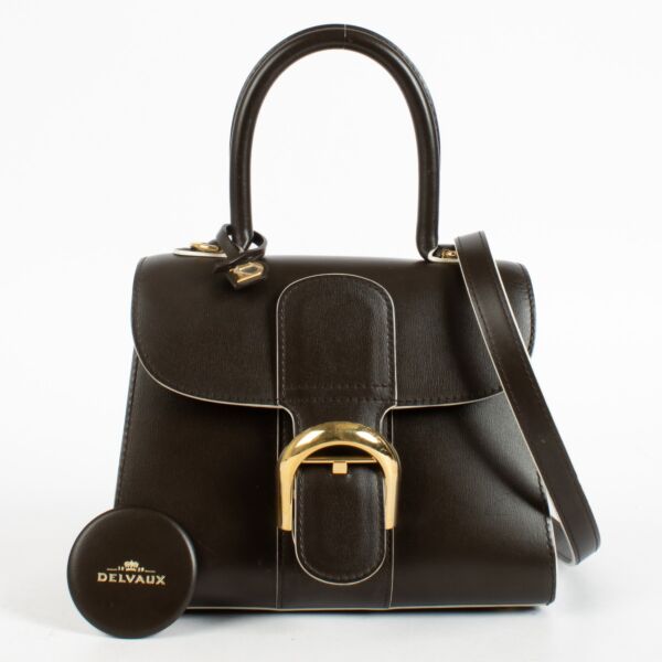 Delvaux Ebène Box Calf Brillant Mini Bag