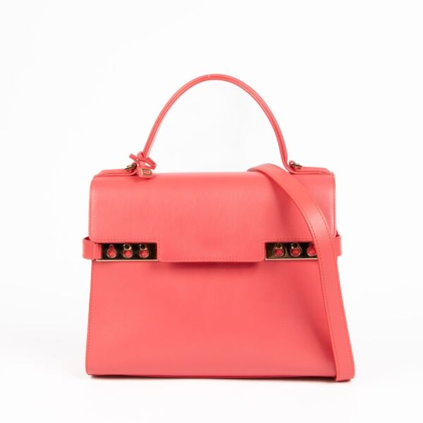 Delvaux Rose Candy Supple Calf Tempête MM Bag