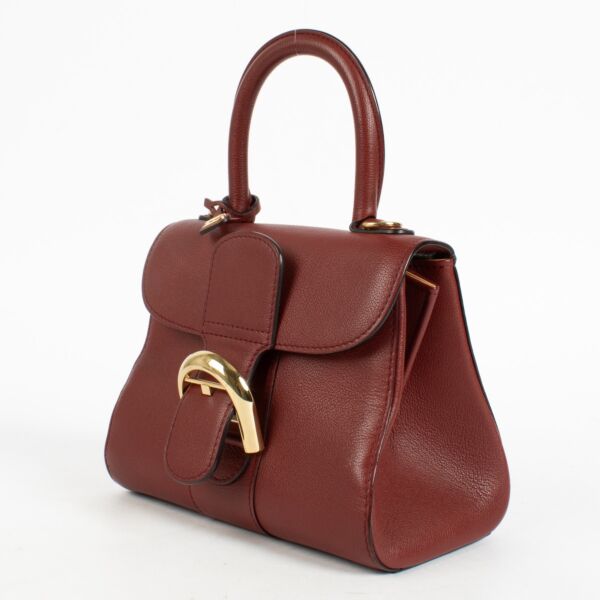 Delvaux Burgundy Rodeo Calf Brillant Mini Bag