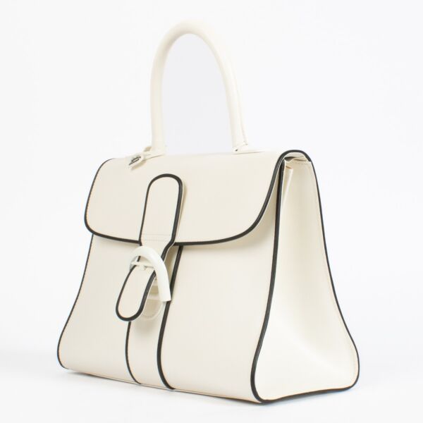 Delvaux Ivory/Black Brillant MM Illusion