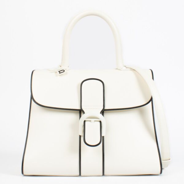 Authentic preloved Delvaux White Box Calf Brillant MM Illusion on Labellov.com
