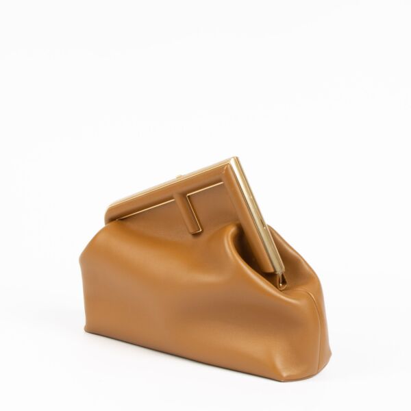 Fendi Camel Midi First Bag