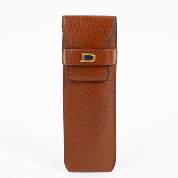 Delvaux Cognac Pen Holder