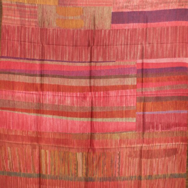 Delvaux Red Symphonie Carre Silk Scarf