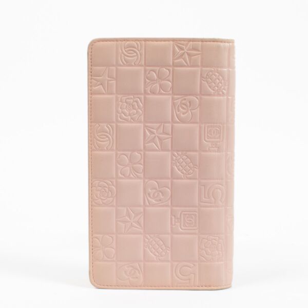 Chanel Pink Precious Symbols Long Wallet