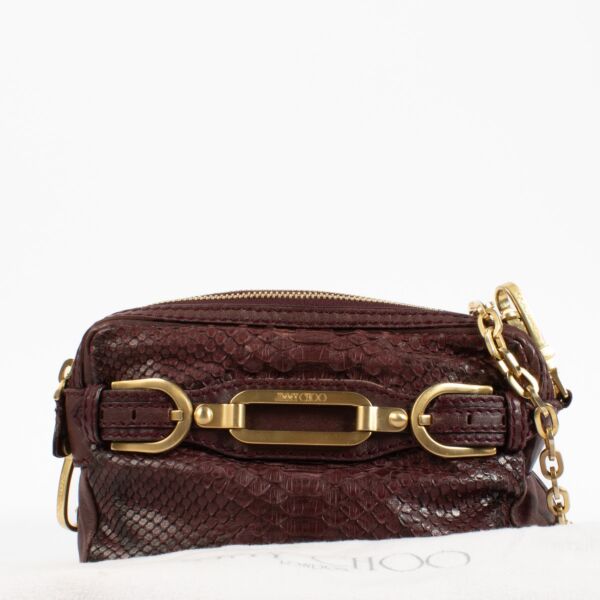 Jimmy Choo Burgundy Shoulder Bag