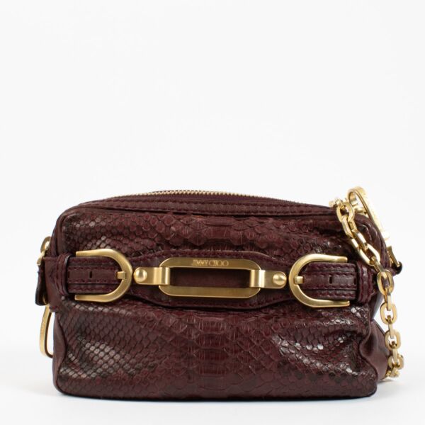 Jimmy Choo Burgundy Shoulder Bag