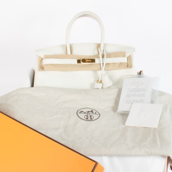 Hermès Birkin 35 White Clemence GHW
