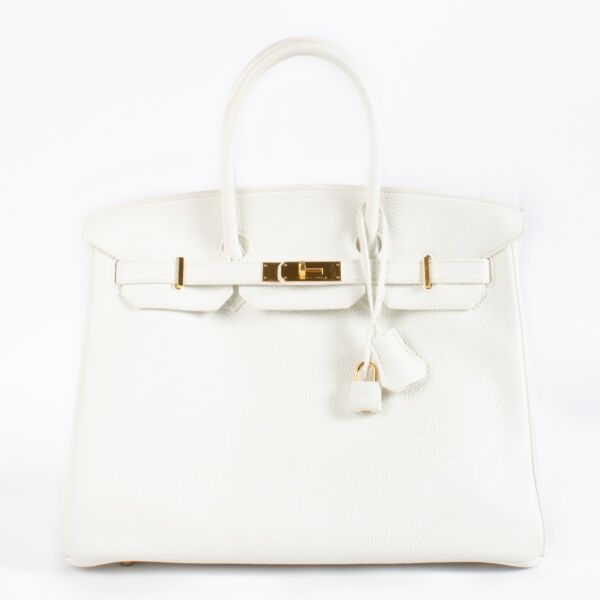Hermès Birkin 35 White Clemence GHW