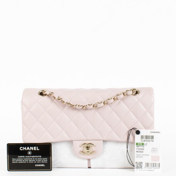 Chanel Pale Pink Caviar Medium Classic 11.12 Bag