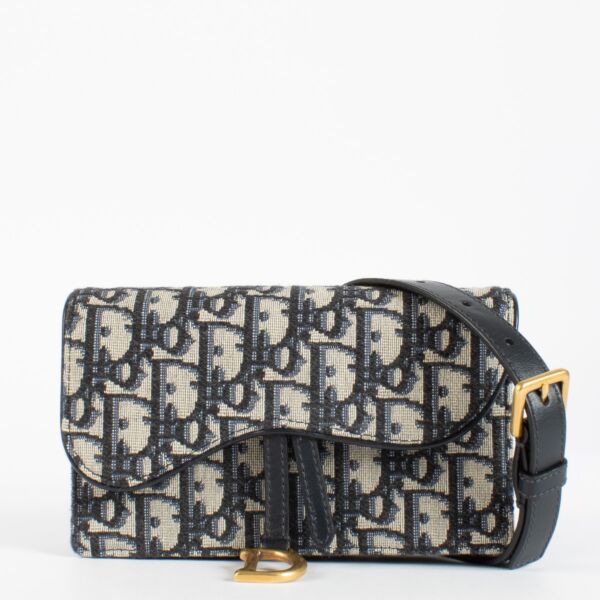 authentic preloved Dior Monogram Saddle Belt Bag on Labellov.com