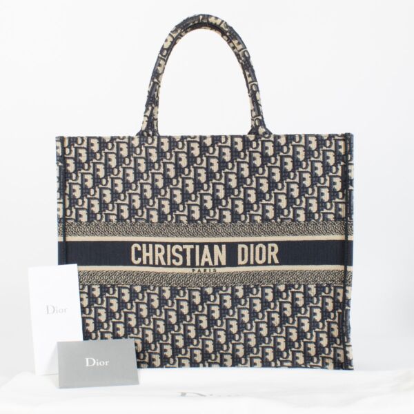 Cristian Dior Monogram Book Tote