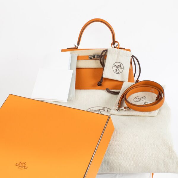 Hermès Kelly 25 Orange Epsom PHW