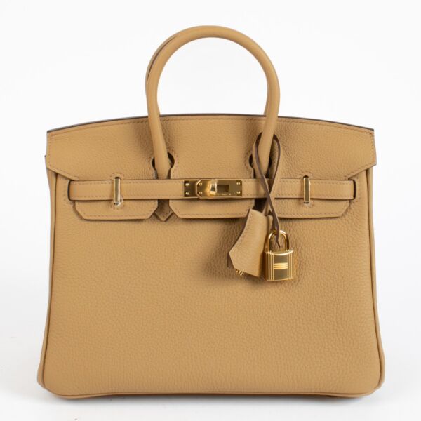 Hermès Birkin 25 Biscuit Togo GHW