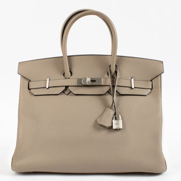 Hermès Birkin 35 Gris Tourterelle Fjord BPHW