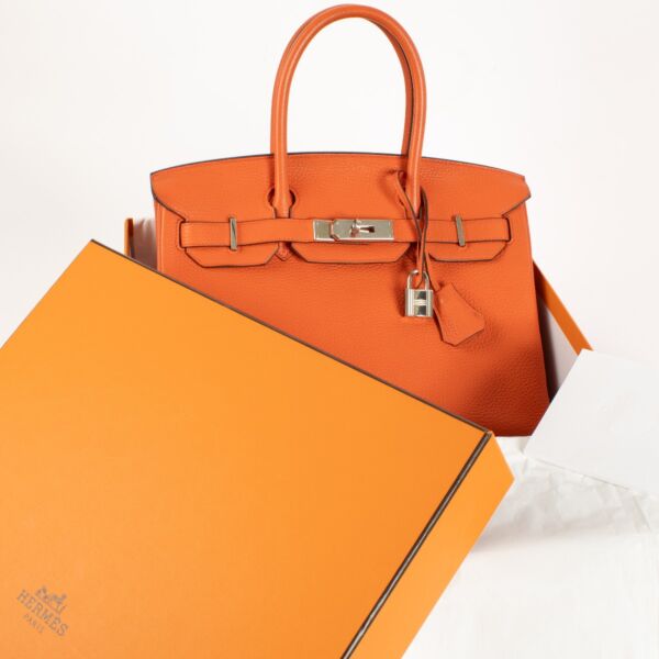 Hermès Birkin 30 Orange Poppy Togo PHW