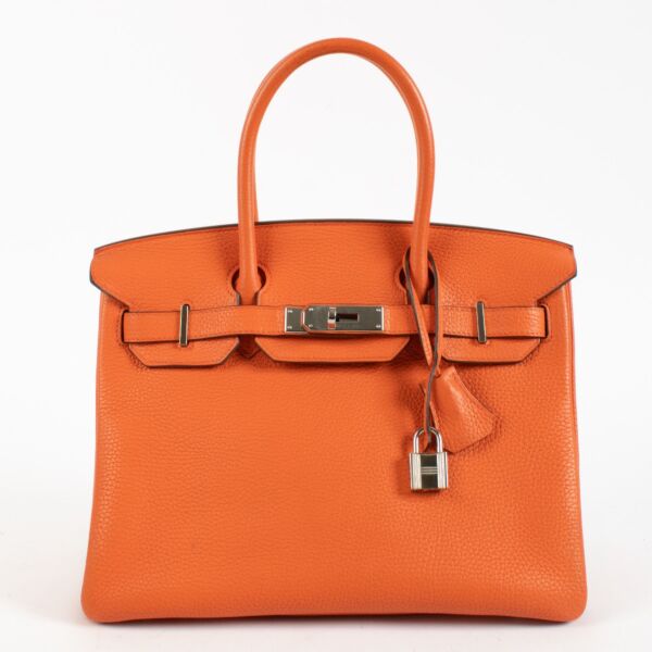 Hermès Birkin 30 Orange Poppy Togo PHW