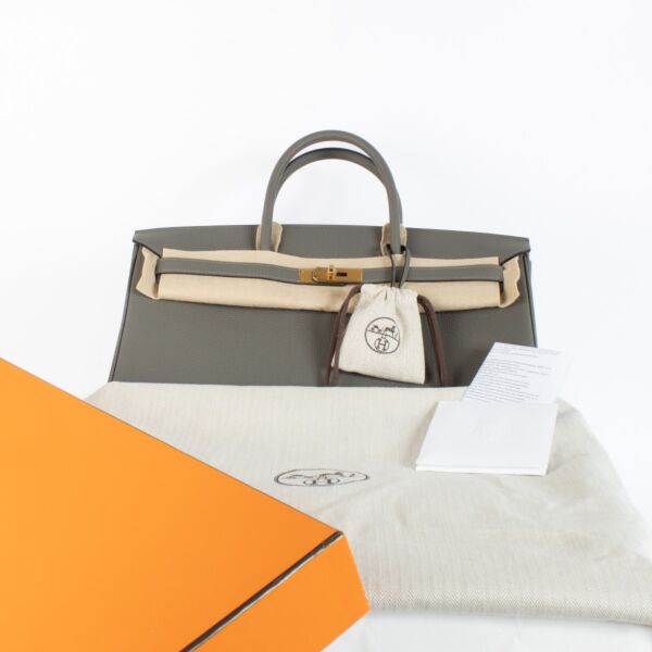Hermès Birkin 40 Gris Meyer Togo GHW