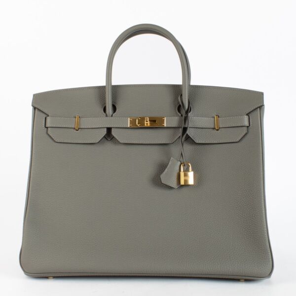 Hermès Birkin 40 Gris Meyer Togo GHW