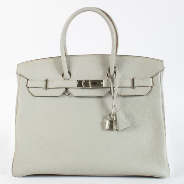 Hermès Birkin 35 Gris Perle Clemence PHW