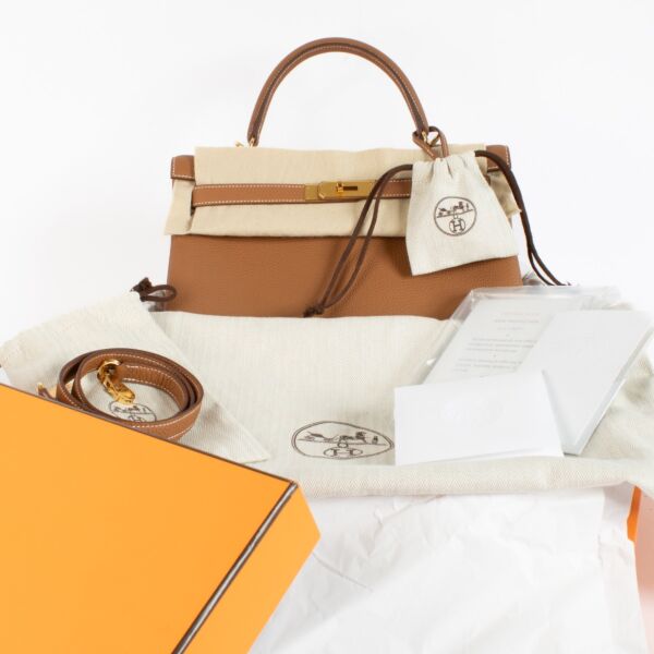 Hermès Kelly 32 Gold Togo GHW
