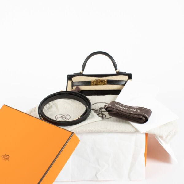 Hermès Kelly Mini II Black Box GHW