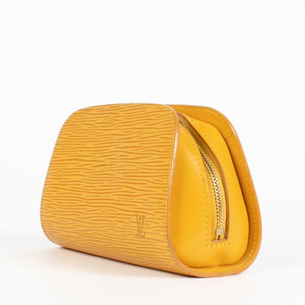 Louis Vuitton Tassil Yellow Epi Dauphine PM Pouch