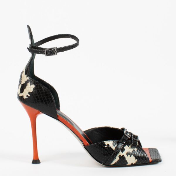 Morobe Python Embossed Abbie Sandals - size 41