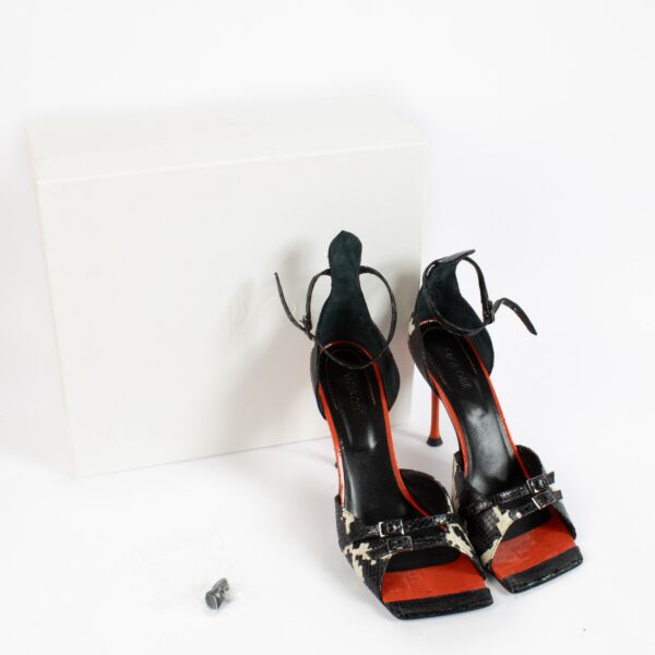 Morobe Python Embossed Abbie Sandals - size 41