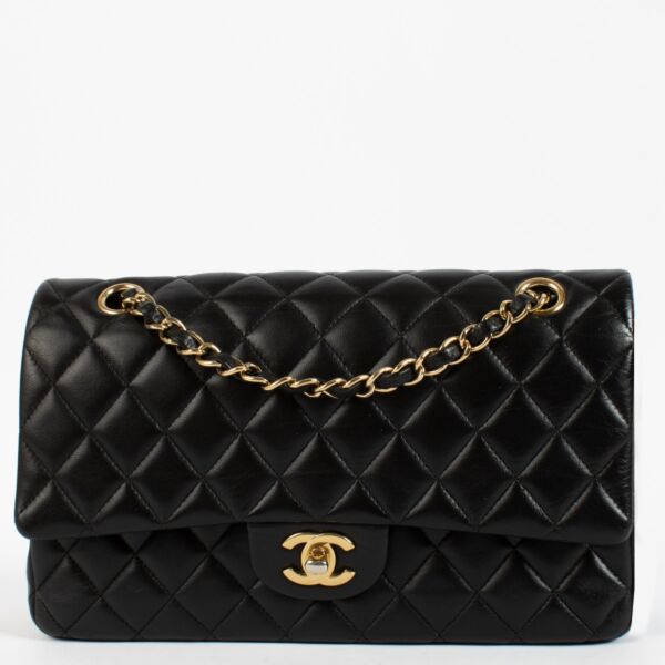 shop 100% authentic second hand Chanel Black Lambskin Medium Classic 11.12 Bag on Labellov.com