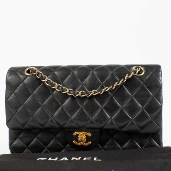 Chanel Black Lambskin Medium Classic 11.12 Bag