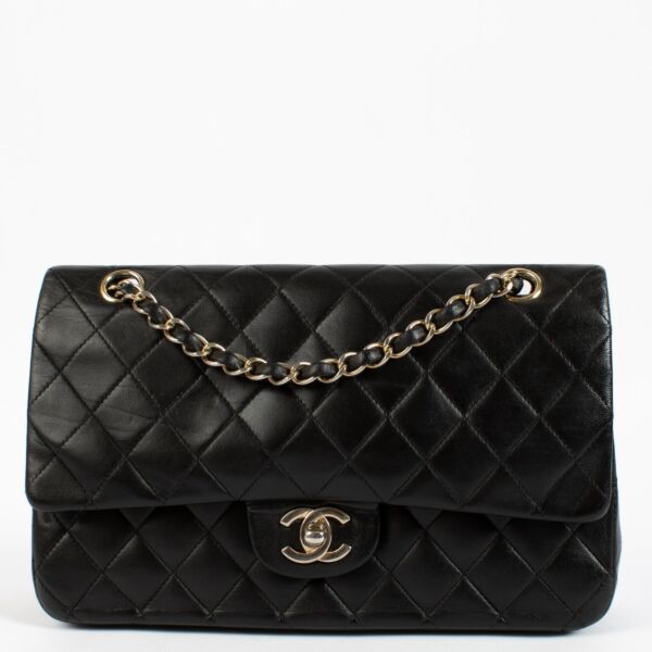 shop 100% authentic second hand Chanel Black Lambskin Medium Classic 11.12 Bag on Labellov.com