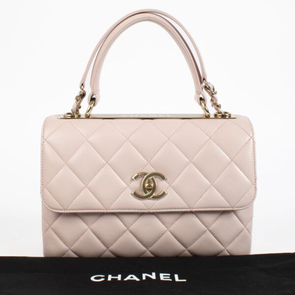 Chanel Pink Lambskin Small Trendy CC Bag