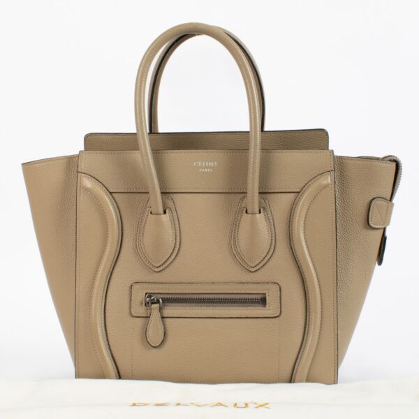 Celine Dune Beige Micro Luggage Bag