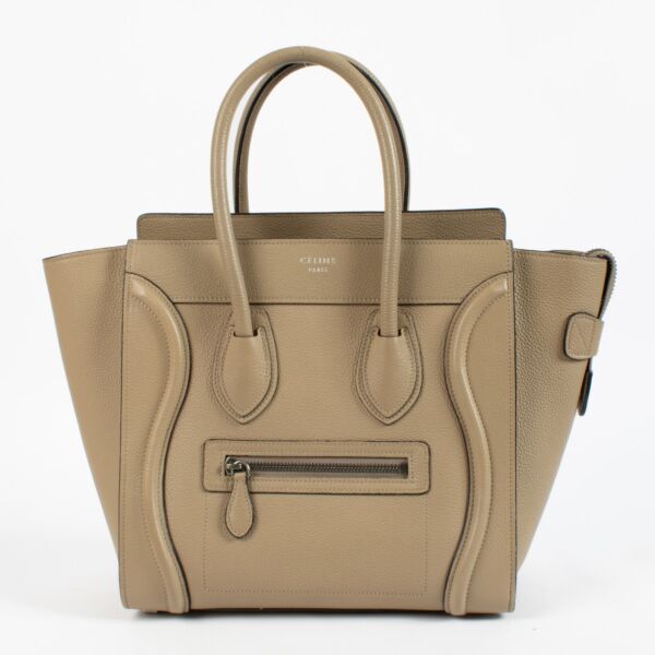 Celine Dune Beige Micro Luggage Bag
