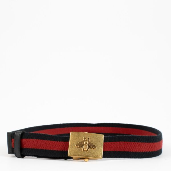 Gucci Web Bee Belt - Size 95
