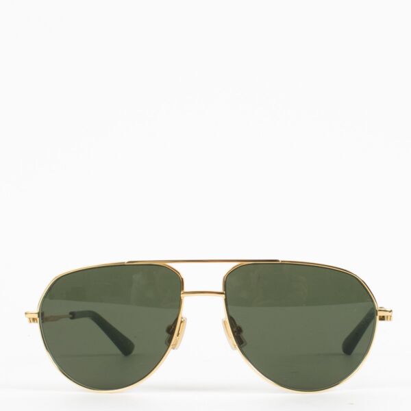 shop 100% authentic second hand Bottega Veneta Gold BV1302 Sunglasses on Labellov.com
