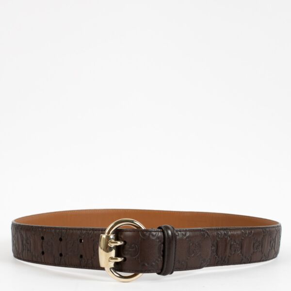 Gucci Brown Guccissima Belt - Size 90