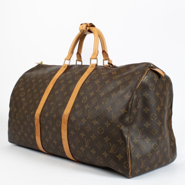 Louis Vuitton Monogram Keepall 55 Travel Bag